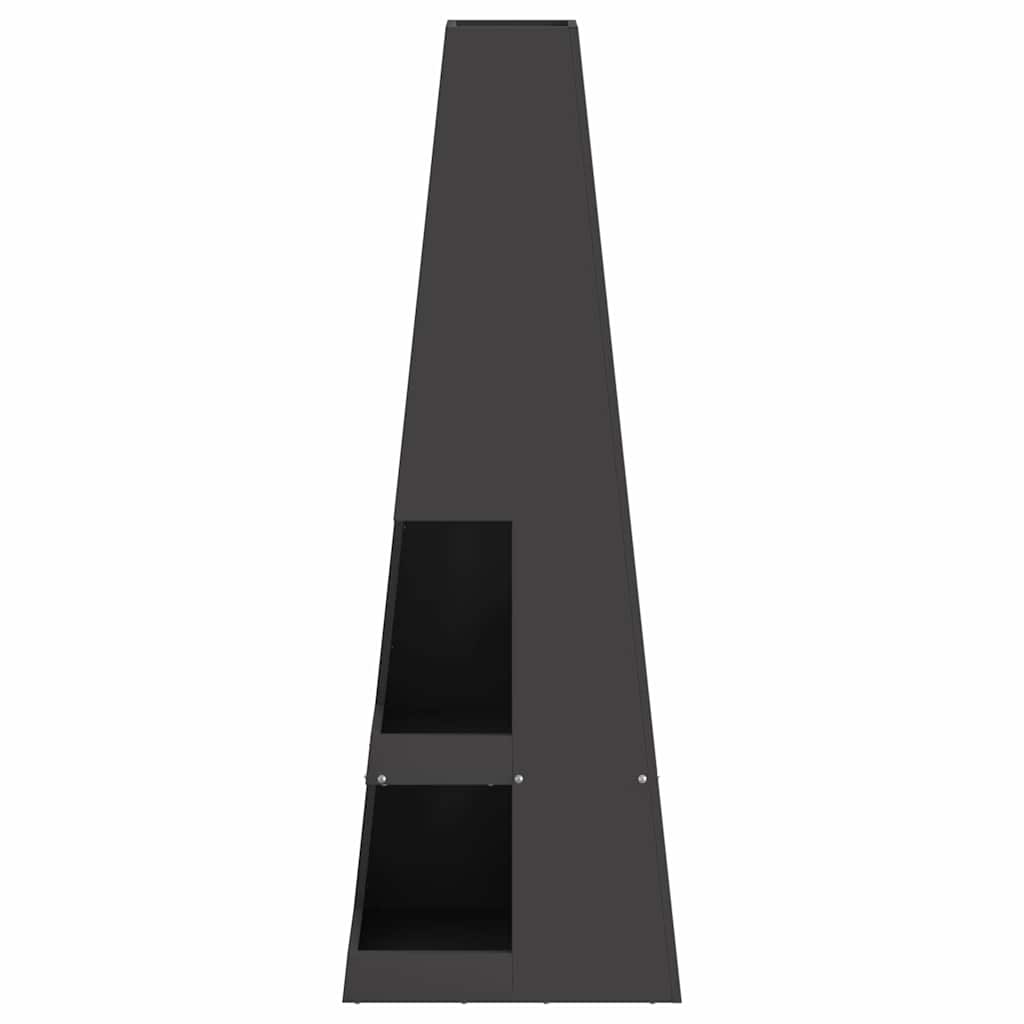 Feuerstelle Schwarz Stahl
