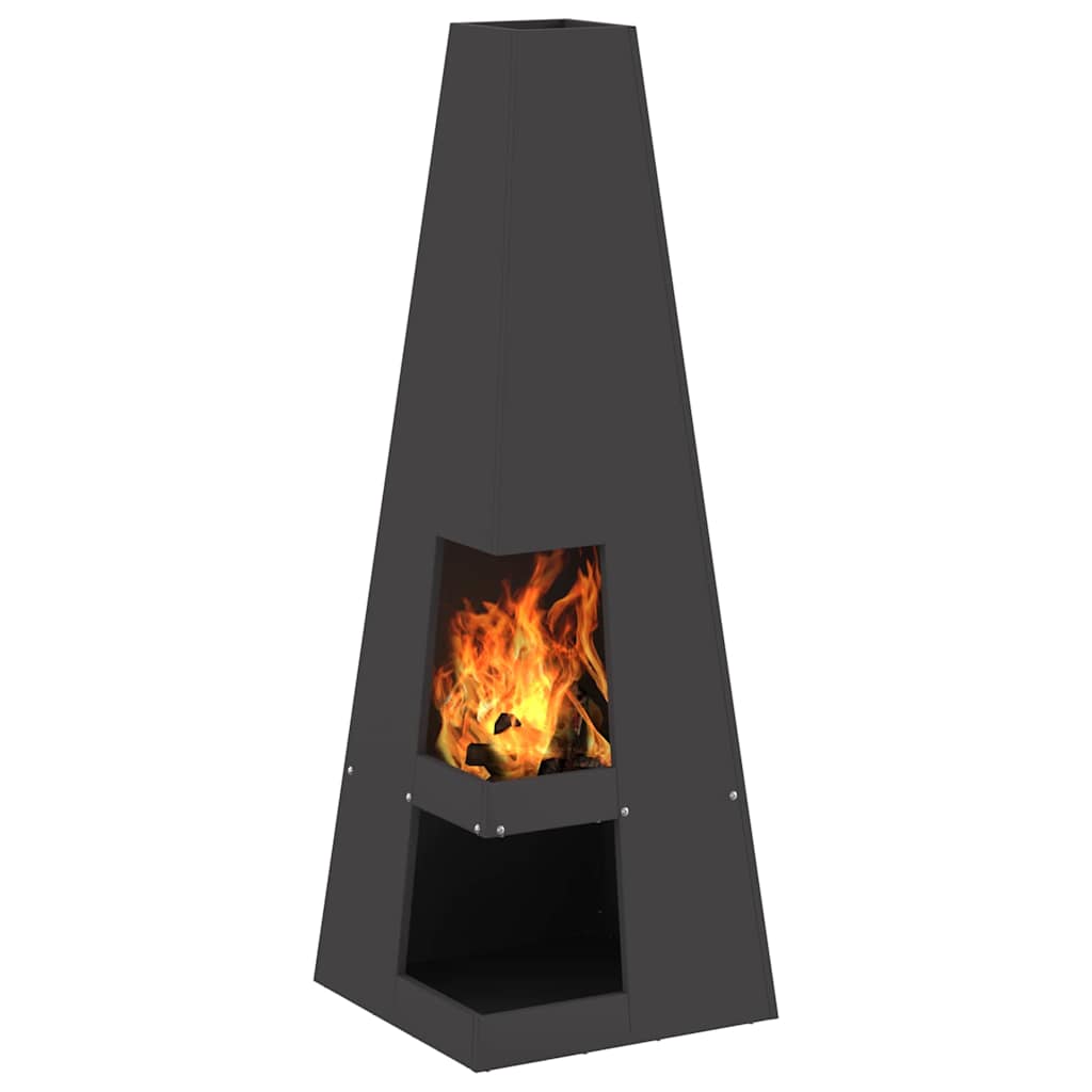 Feuerstelle Schwarz Stahl