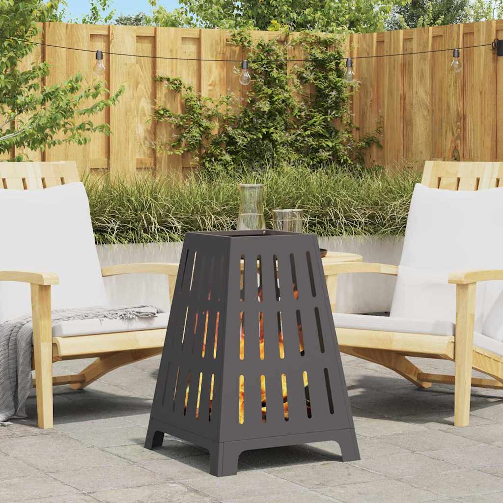 Feuerstelle Braun 50 X 50 X 70 Cm Wetterfeststahl
