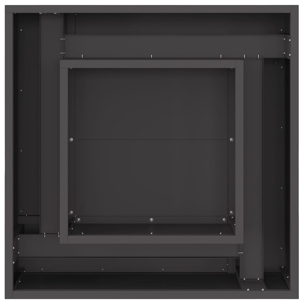 Feuerstelle Schwarz Stahl