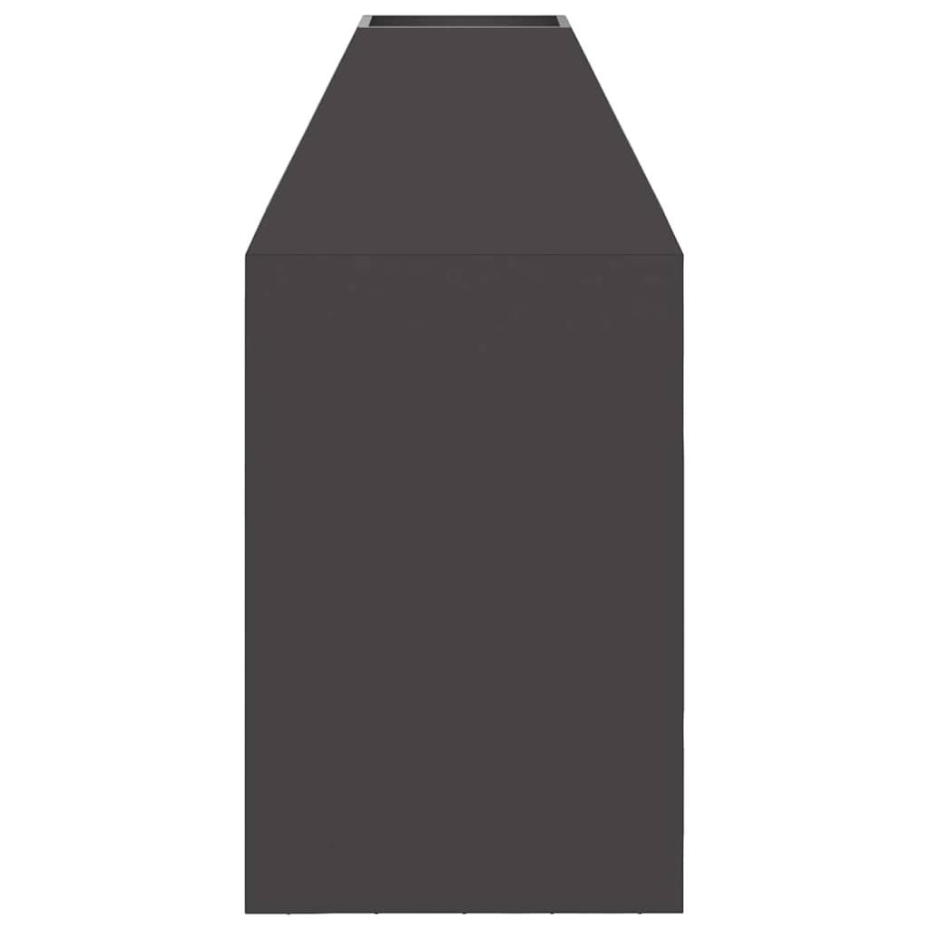 Feuerstelle Schwarz 50 X 50 X 100 Cm Stahl
