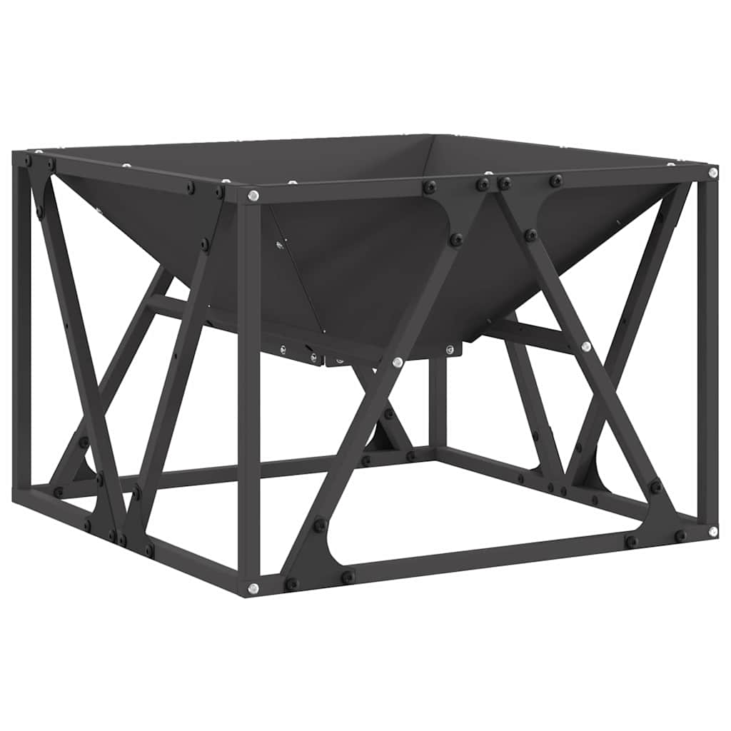 Feuerstelle Schwarz Stahl