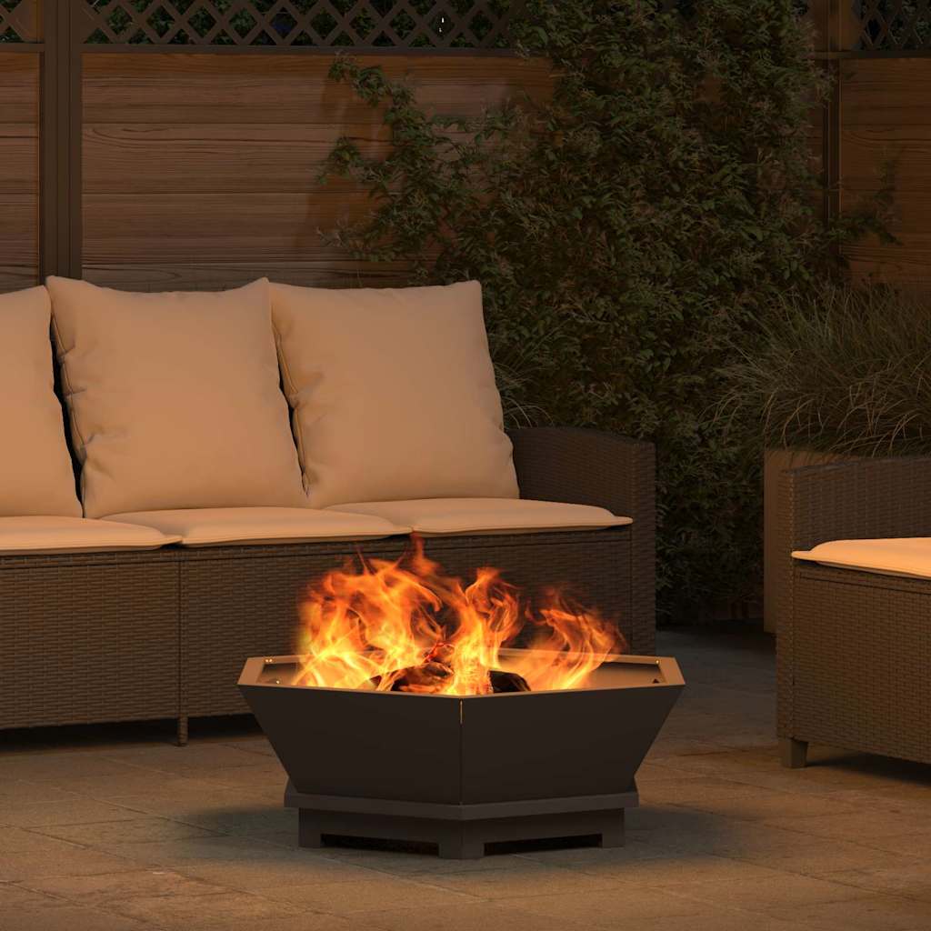 Feuerstelle Schwarz Stahl