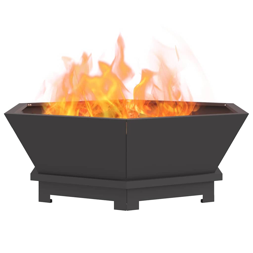 Feuerstelle Schwarz Stahl