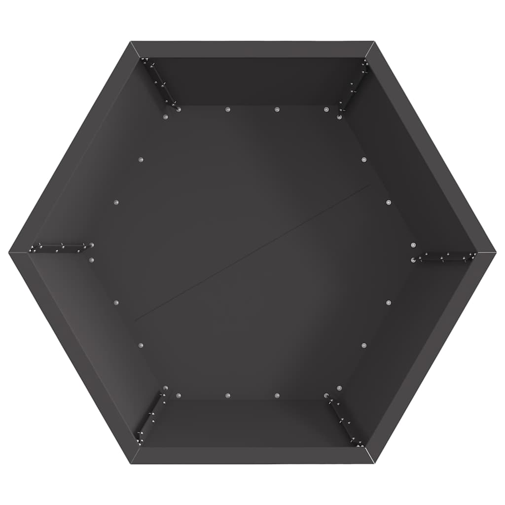 Feuerstelle Schwarz Stahl