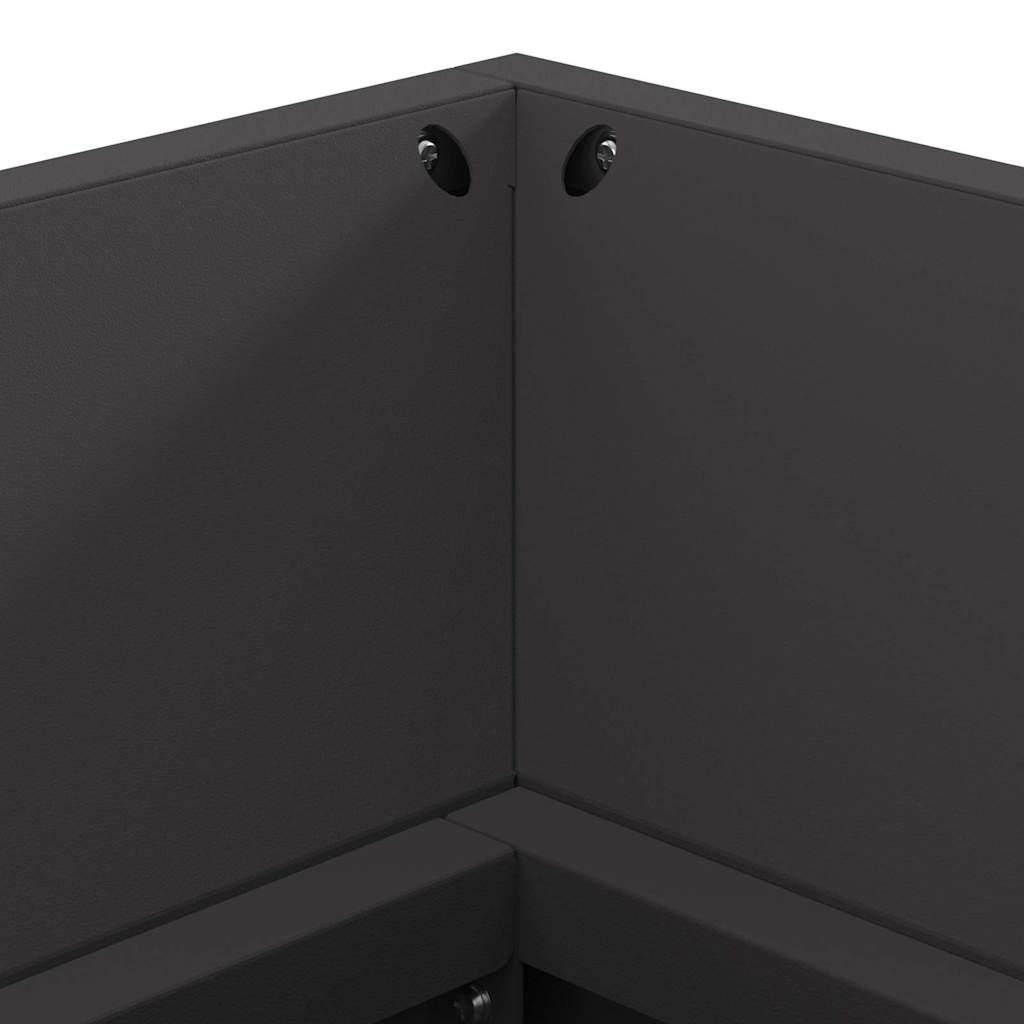 Feuerstelle Schwarz 160 X 45 X 35 Cm Stahl