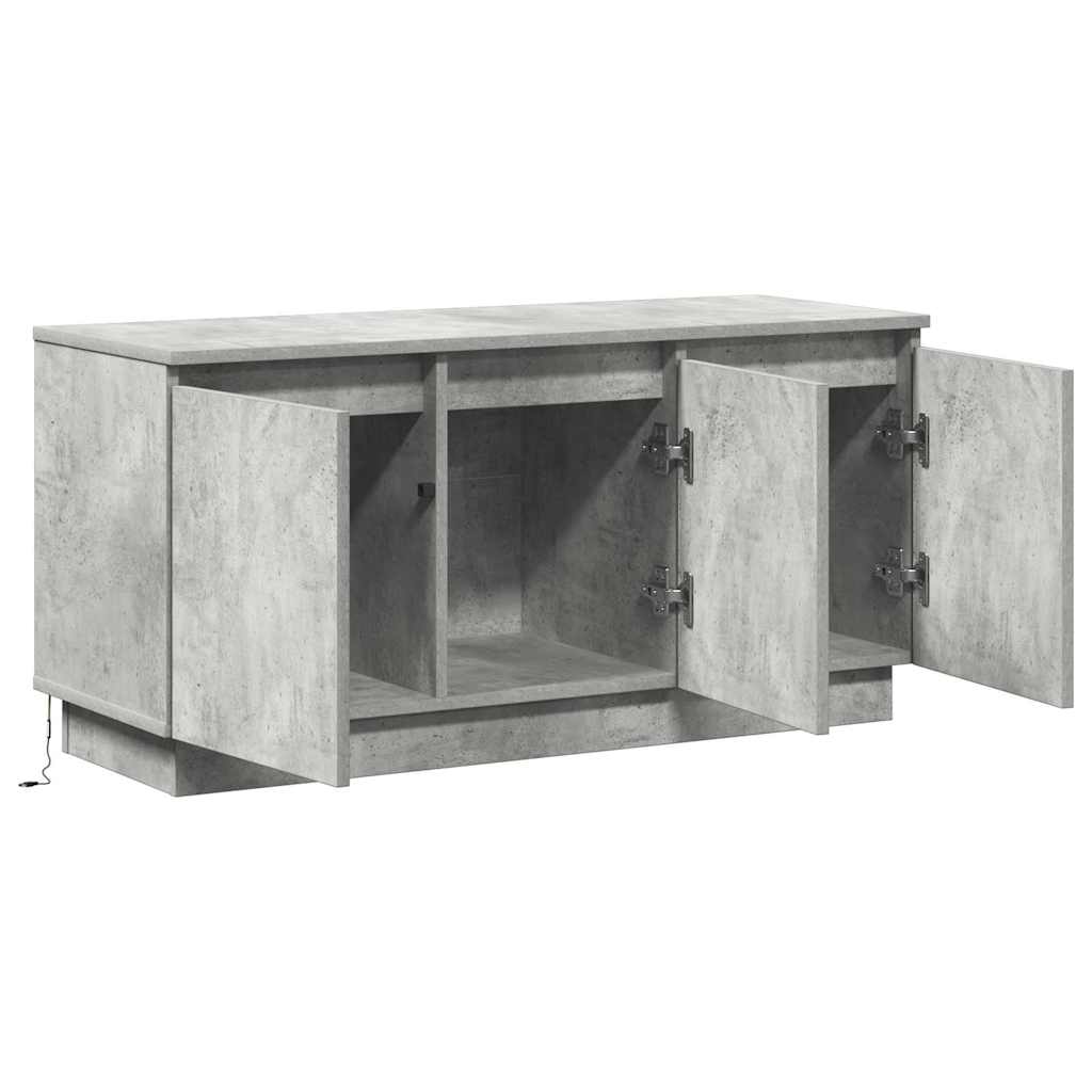 Tv-Schränk Beton Grau 100 X 38 X 49 Cm Holzwerkstoff