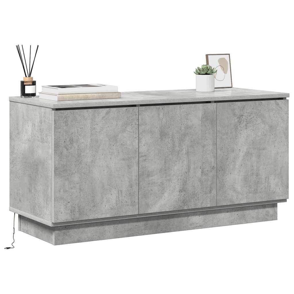 Tv-Schränk Beton Grau 100 X 38 X 49 Cm Holzwerkstoff