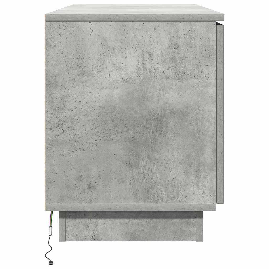 Tv-Schränk Beton Grau 100 X 38 X 49 Cm Holzwerkstoff