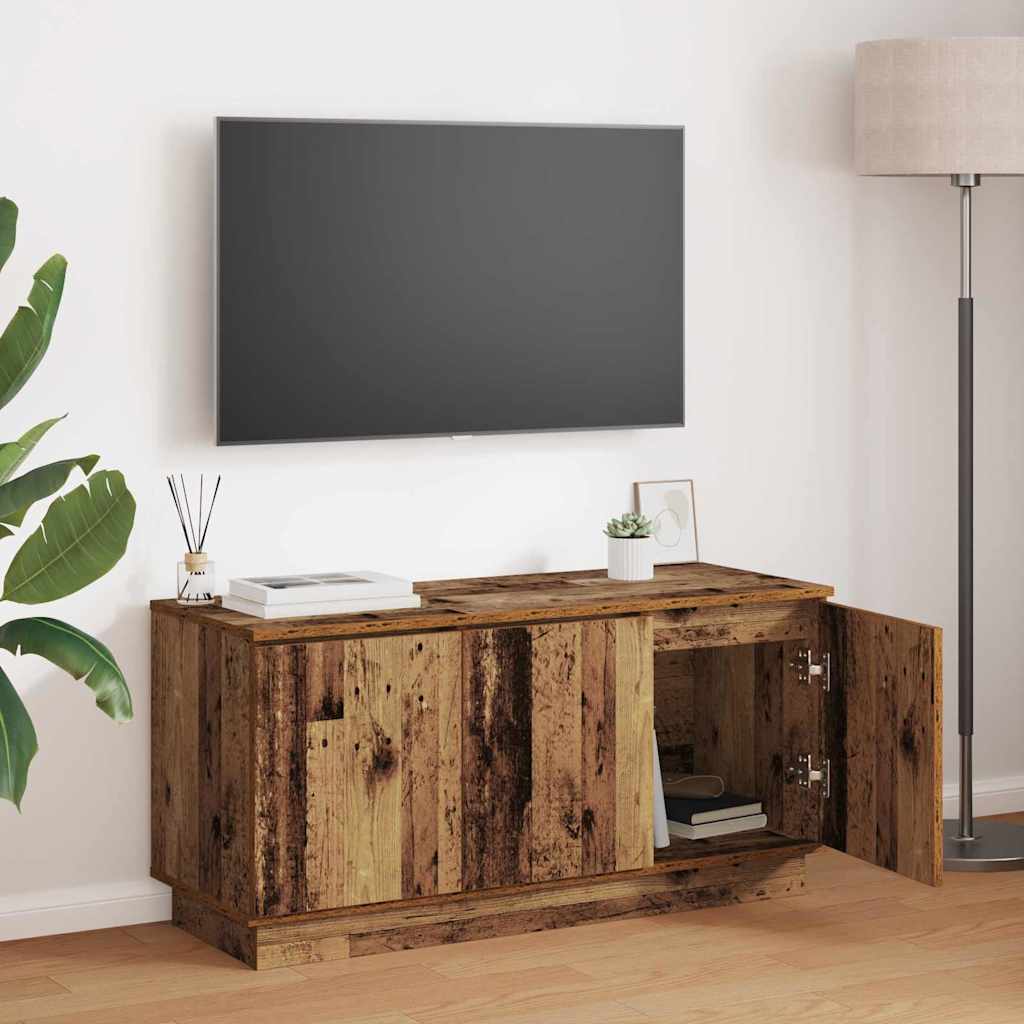 Tv-Schränk Beton Grau 100 X 38 X 49 Cm Holzwerkstoff