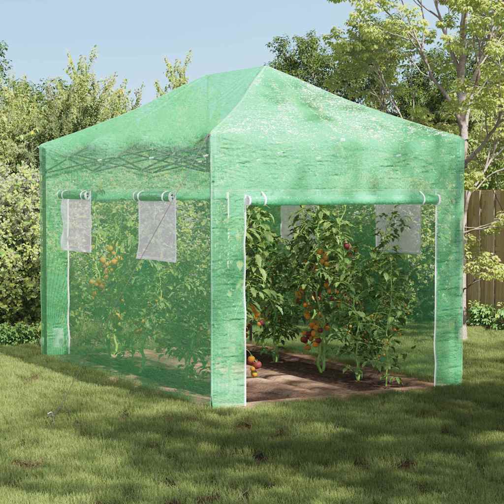 Gewächshaus Mit Pop-Up-Rahmen Grün Eisen