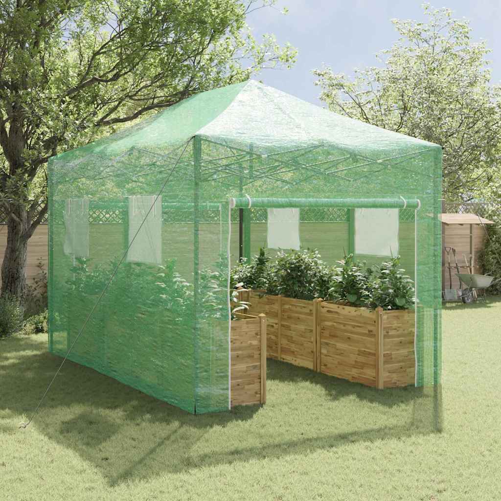 Gewächshaus Mit Pop-Up-Rahmen Grün Eisen