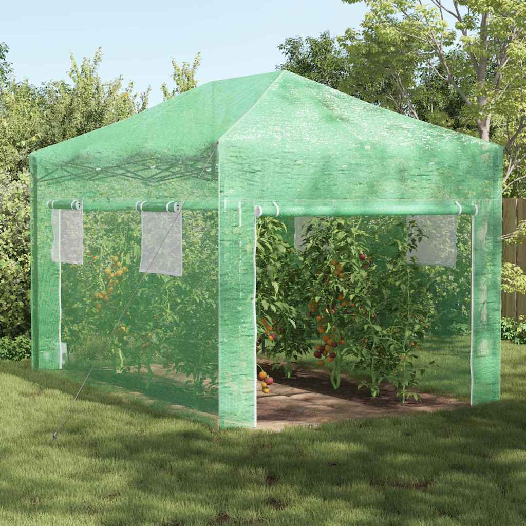 Gewächshaus Mit Pop-Up-Rahmen Grün Eisen