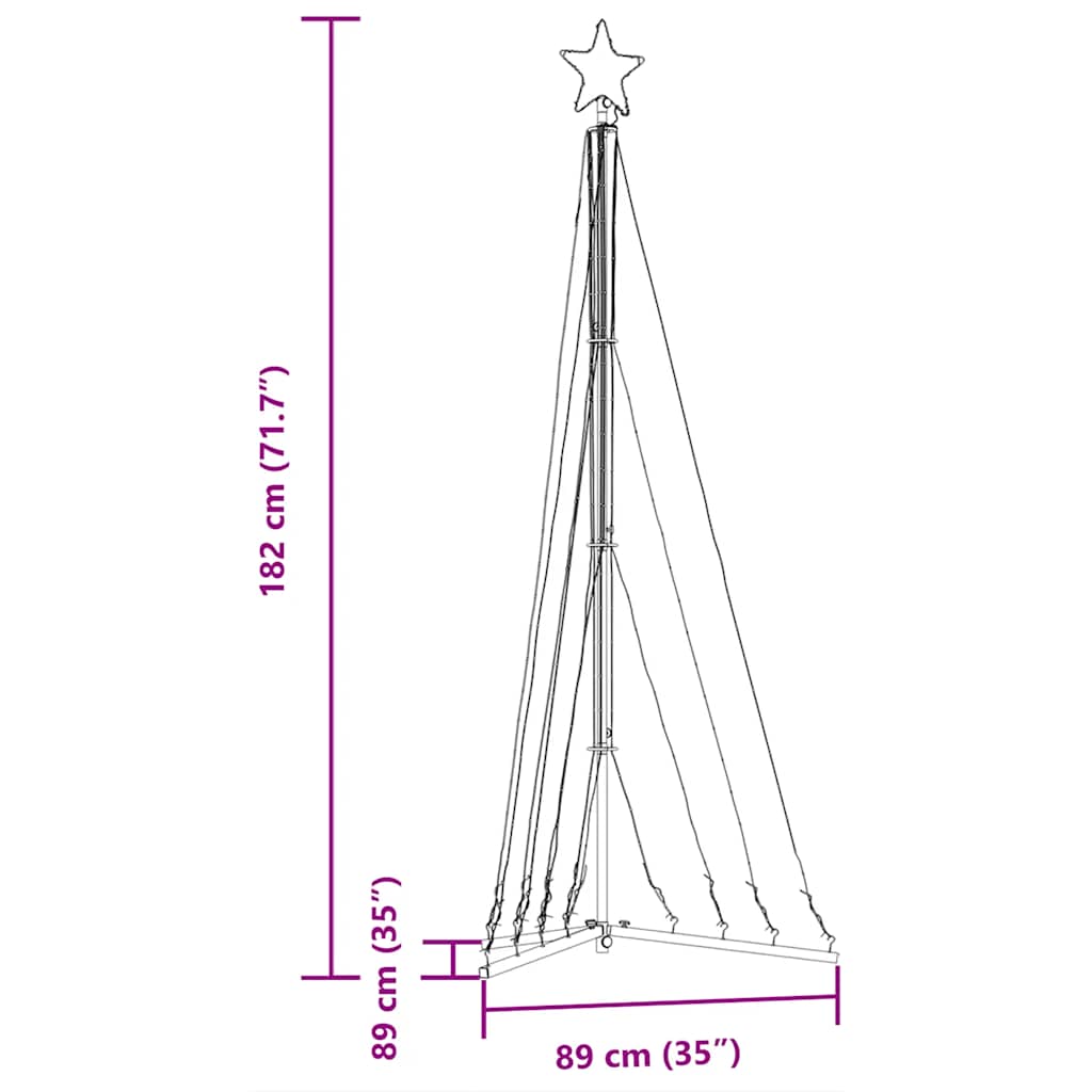 Led Weihnachtsbaum 339 Leds Warmweiß