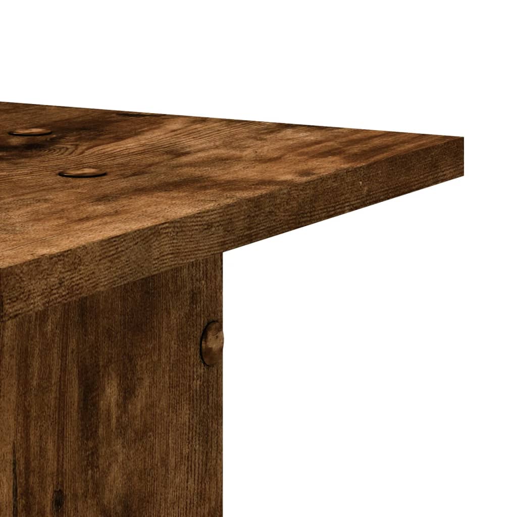 Pflanzenständer 2 Stk. Holzwerkstoff Räuchereiche