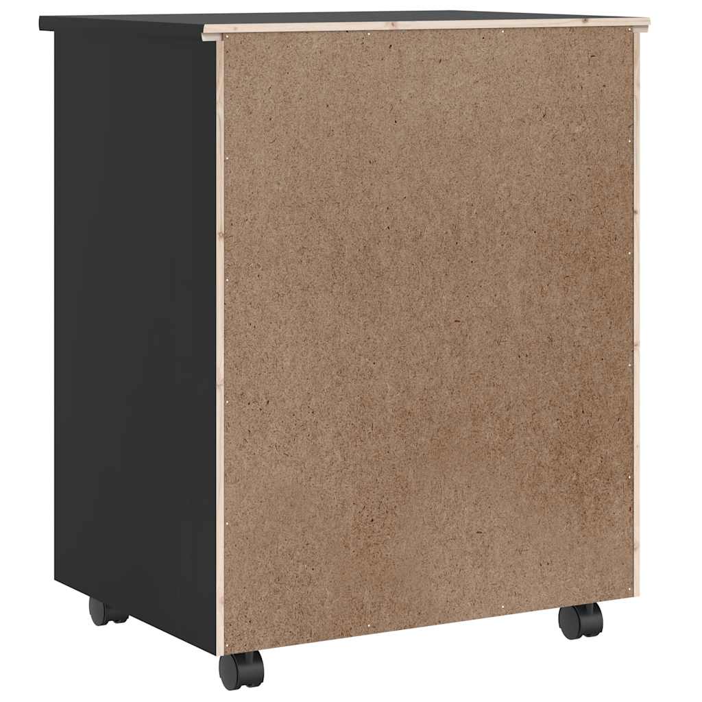 Rollschrank Mit Schubladen Moss Massivholz Kiefer