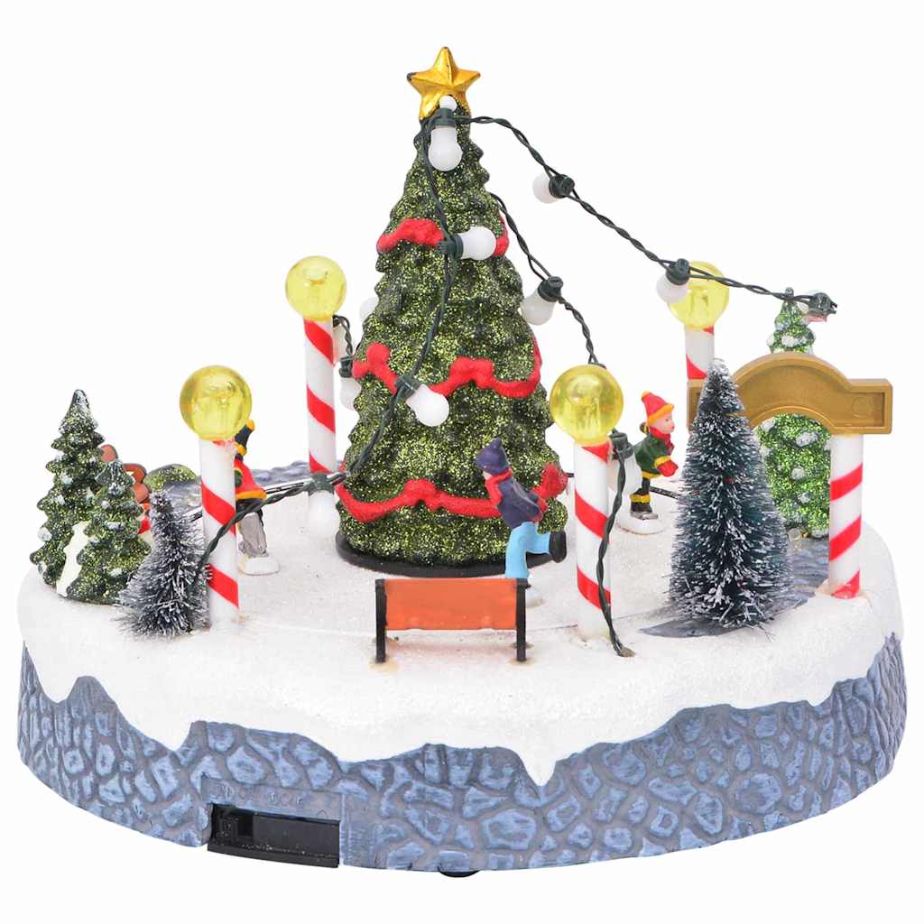 Weihnachtsdorf Dekoration Mehrfarbig 22 X 21,5 X 17 Cm
