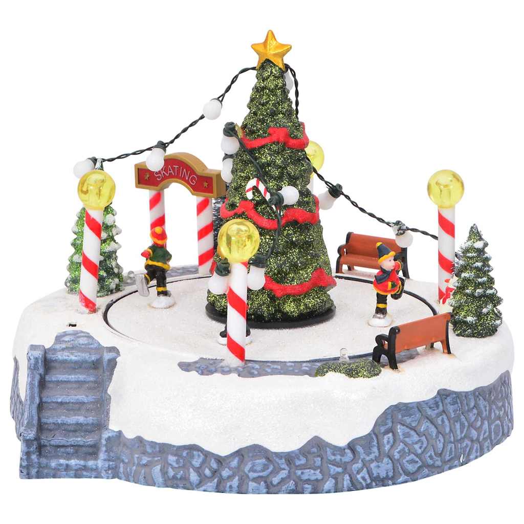 Weihnachtsdorf Dekoration Mehrfarbig 22 X 21,5 X 17 Cm