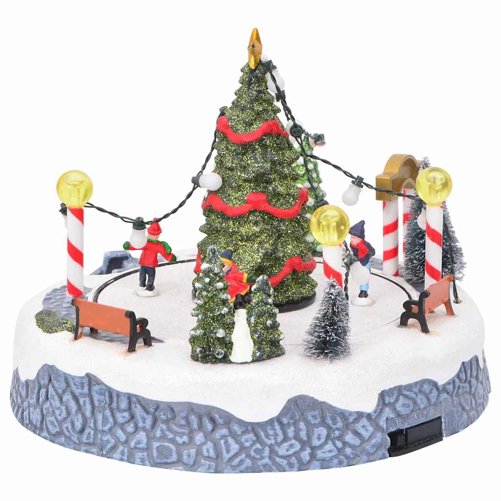 Weihnachtsdorf Dekoration Mehrfarbig 22 X 21,5 X 17 Cm