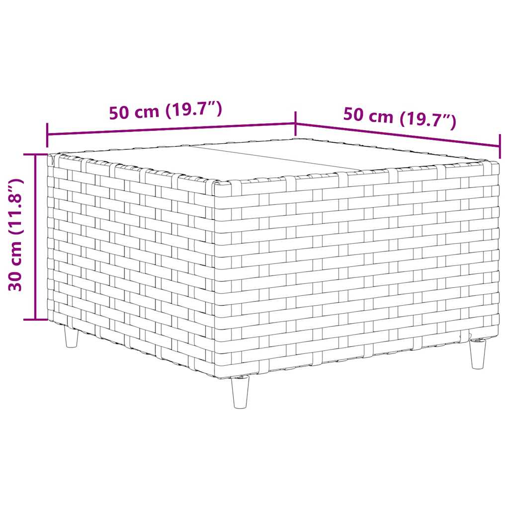 6-Tlg. Garten-Lounge-Set Mit Kissen Poly Rattan