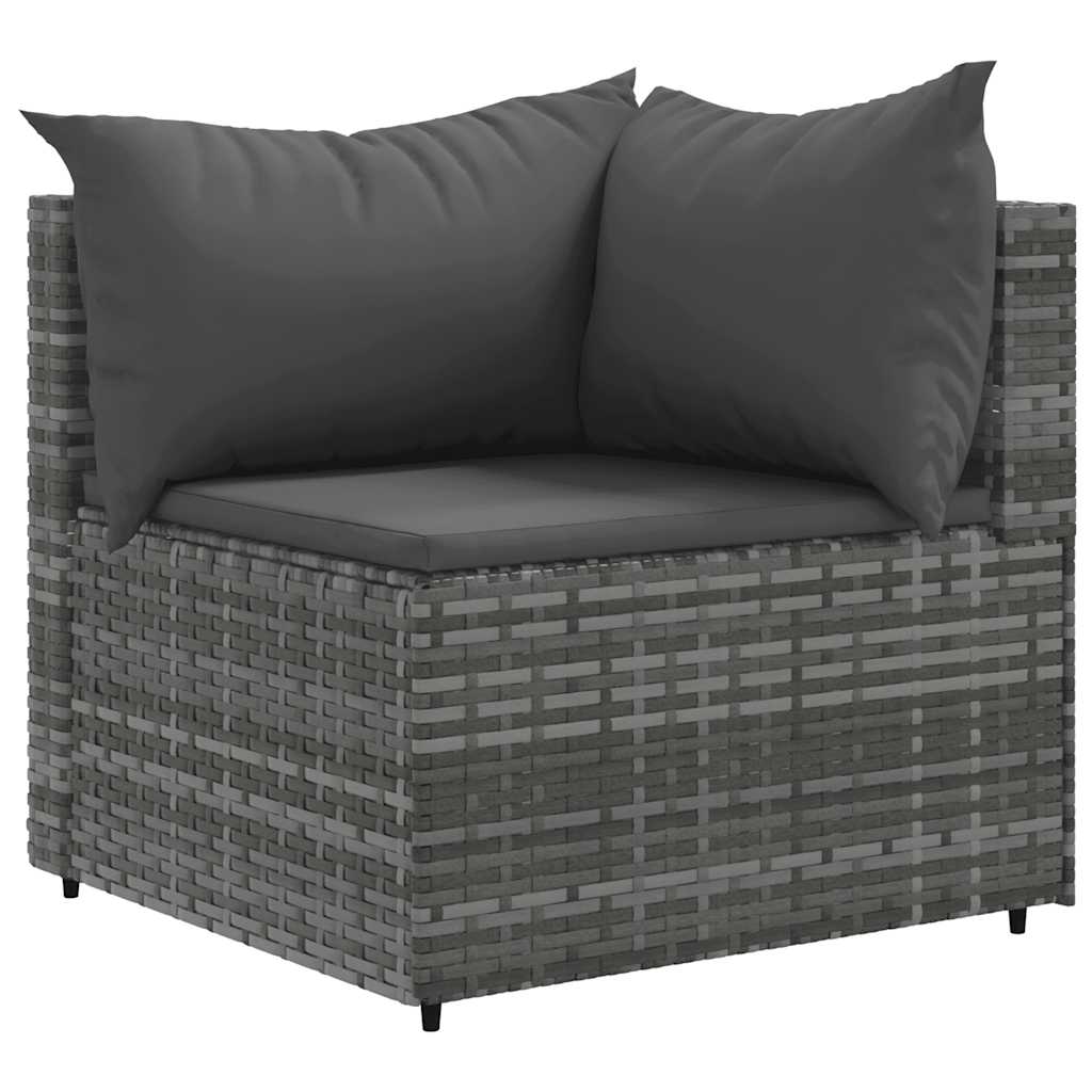 6-Tlg. Garten-Lounge-Set Mit Kissen Poly Rattan