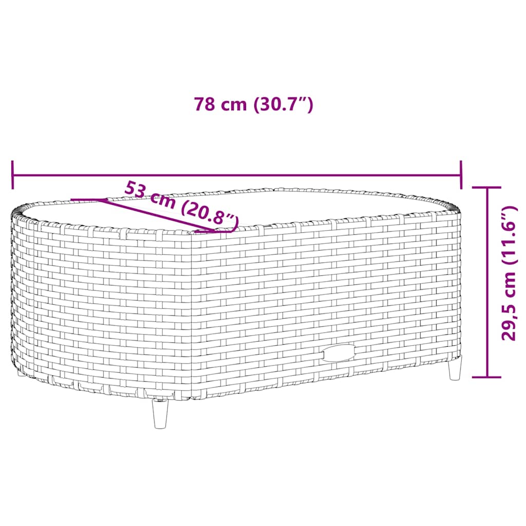 7-Tlg. Garten-Sofagarnitur Mit Kissen Braun Poly Rattan