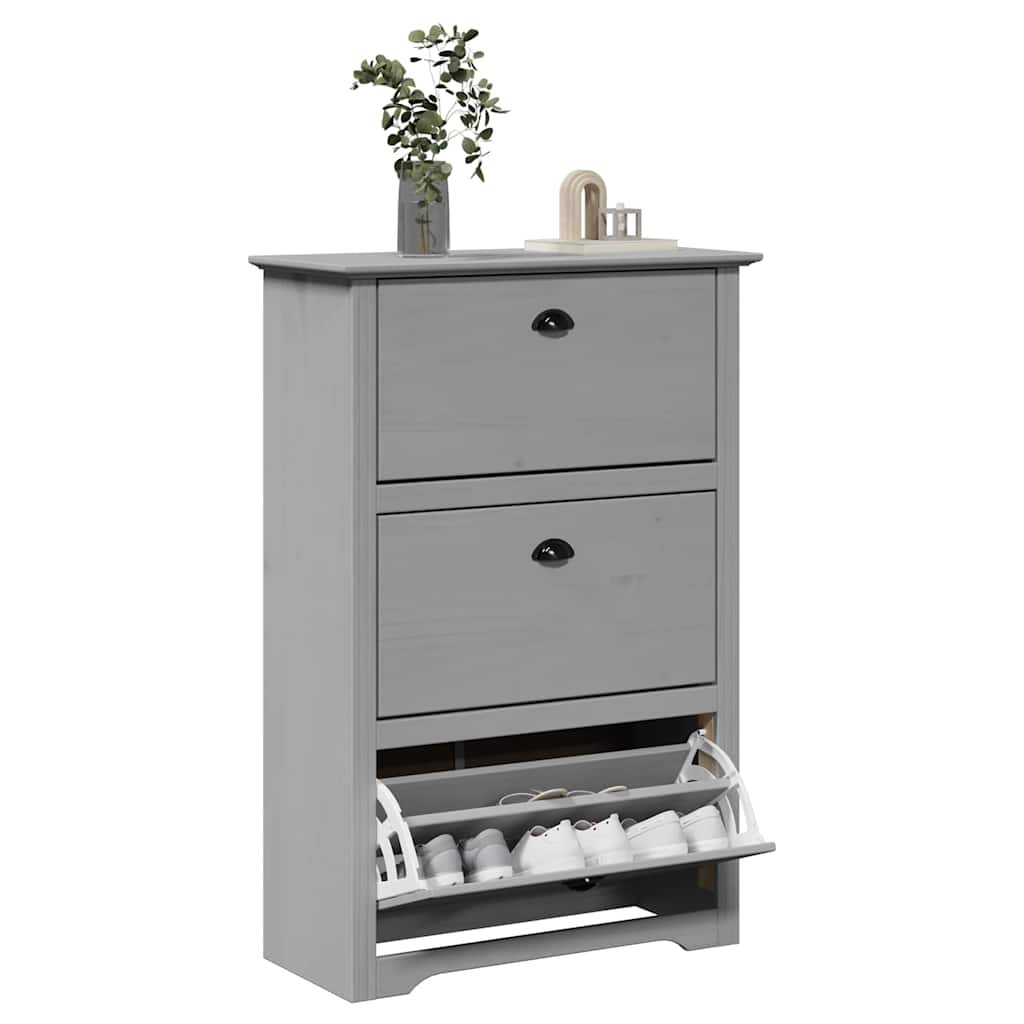 Schuhregal Bodo 80X35X118 Cm Grau