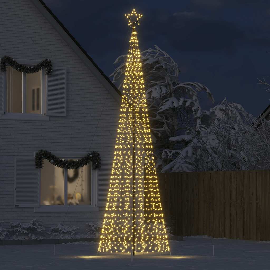 Led Weihnachtsbaum Mit Erdspießen 1534 Leds Warmweiß
