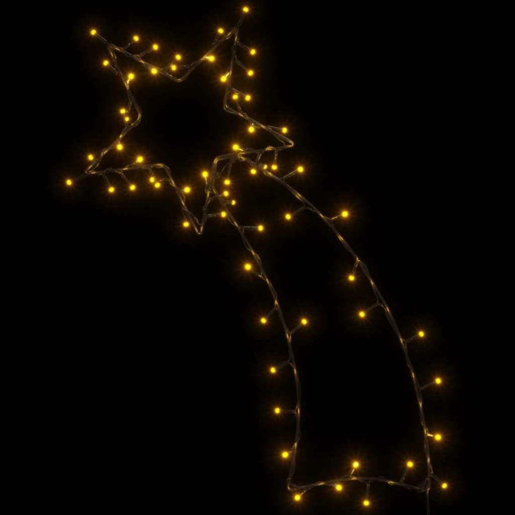 Weihnachtsbeleuchtung Sternschnuppen-Silhouette 80 Leds