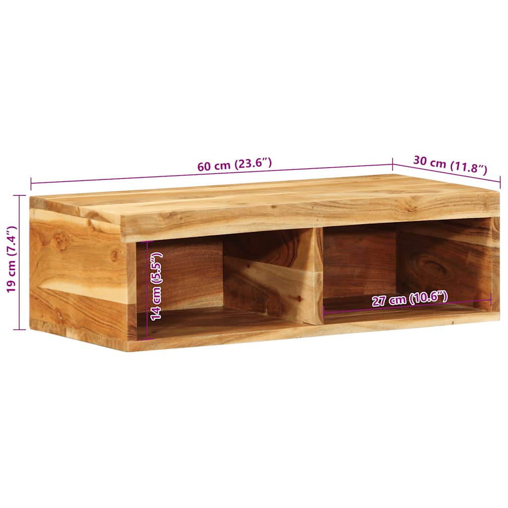 Tv-Wandschrank Massivholz Akazie