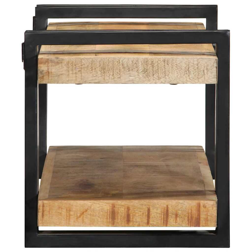 Wandregal Raues Massivholz Mango