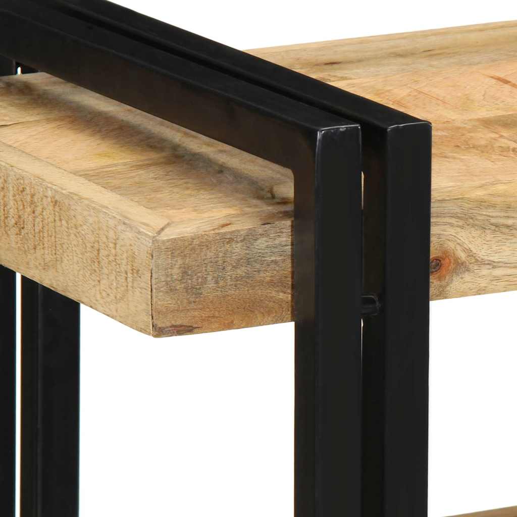 Wandregal Raues Massivholz Mango