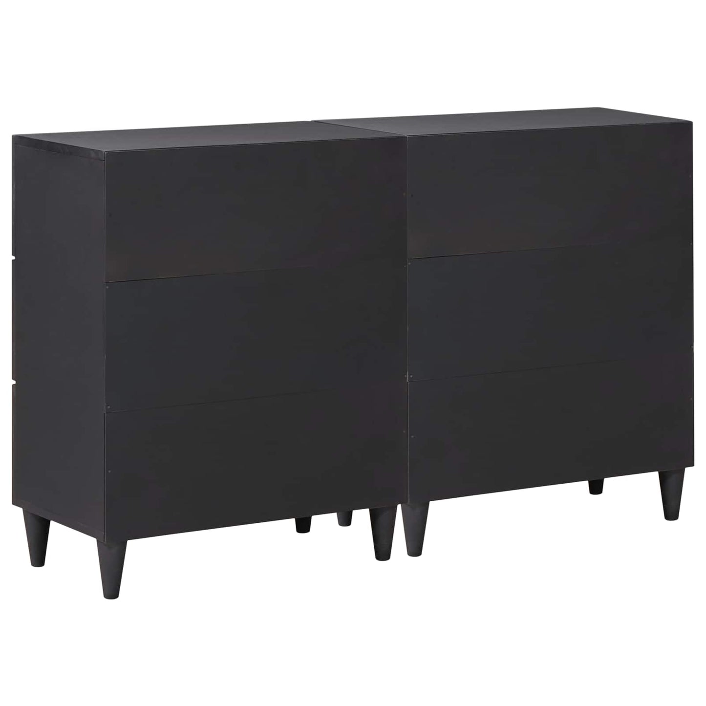 Stauraumschränke 2 Stk. 120 X 33 X 75 Cm Massivholz Mango