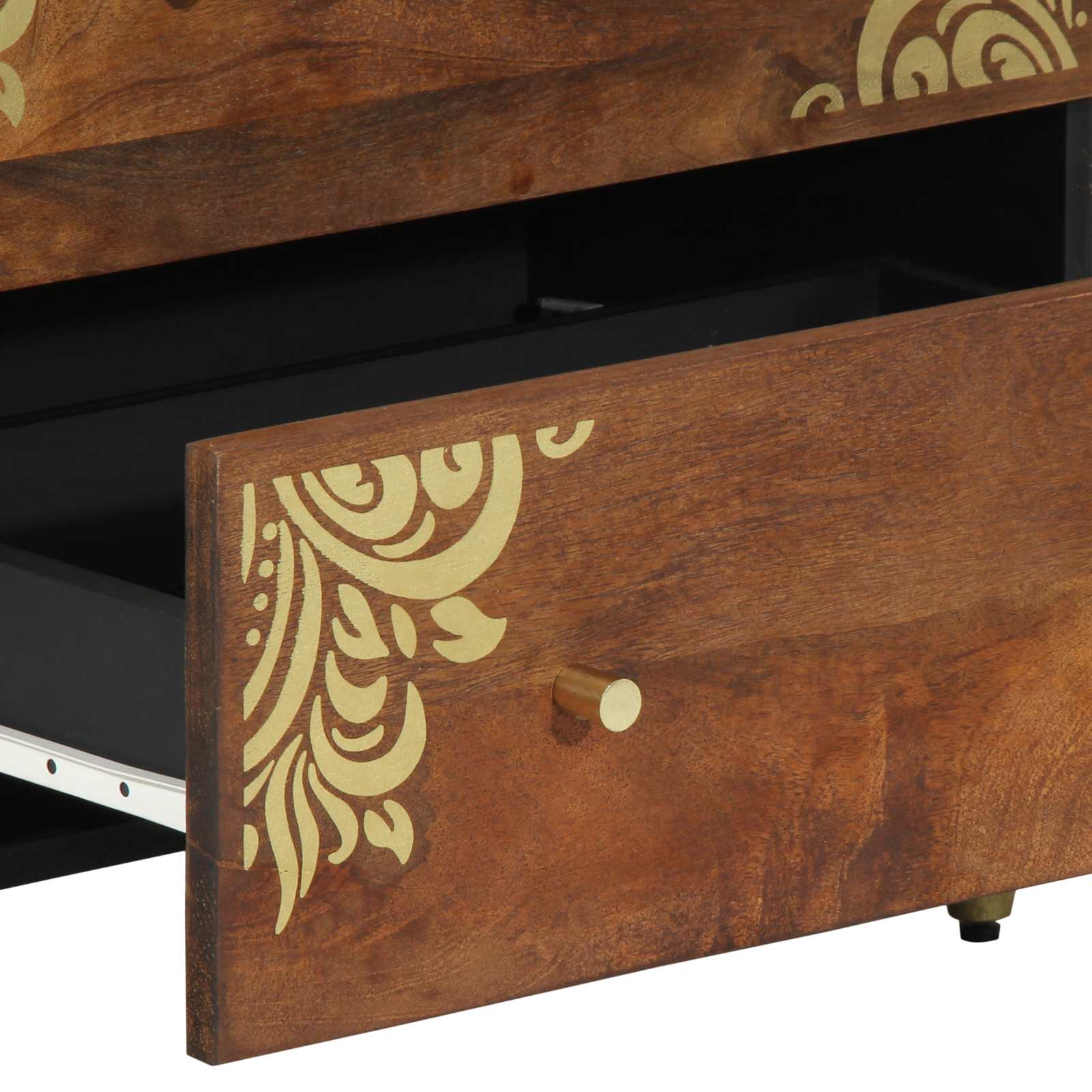 Sideboard 2 Pcs Honigbraun 60 X 33 X 75 Cm Massivholz Mango