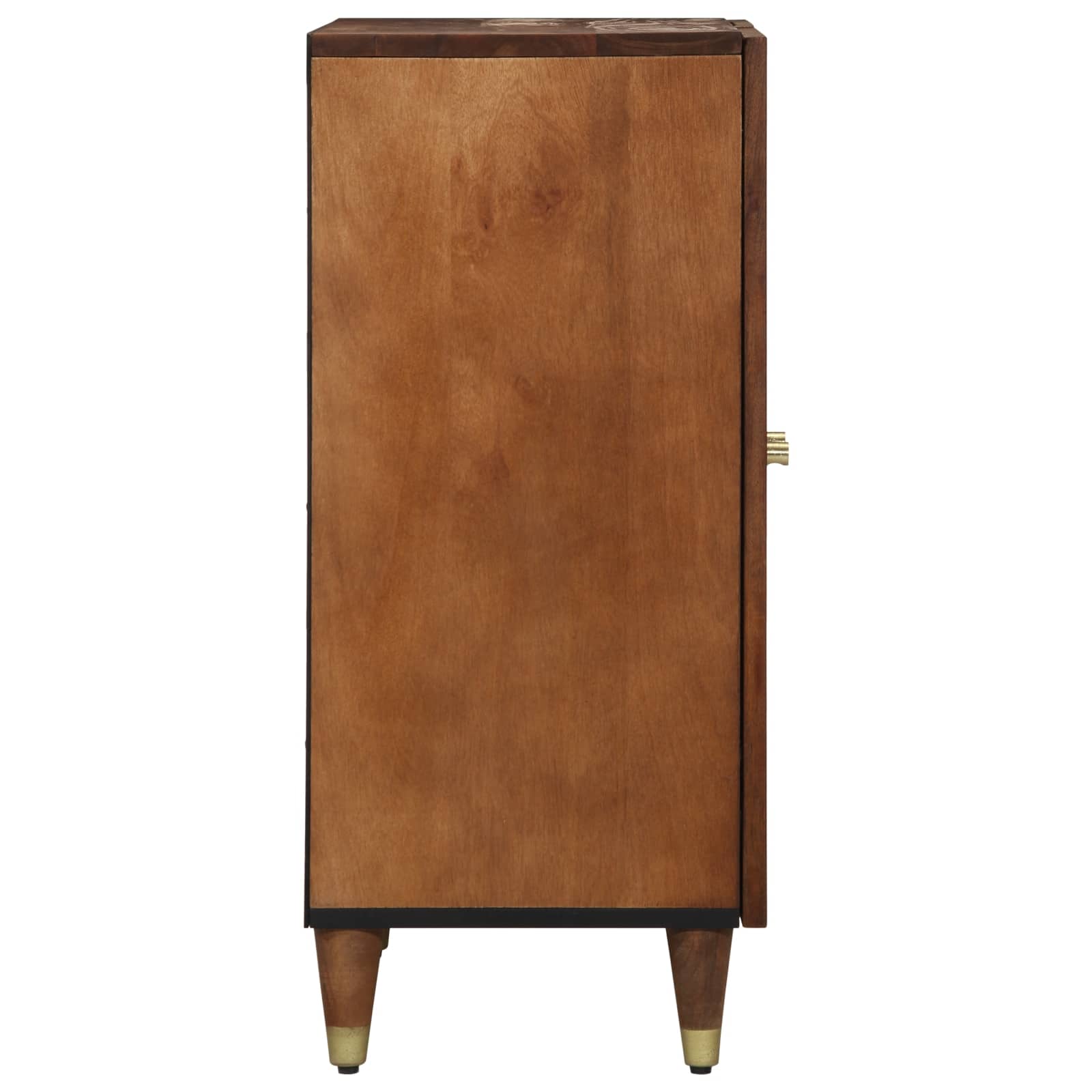 Sideboard 2 Pcs Honigbraun 60 X 33 X 75 Cm Massivholz Mango