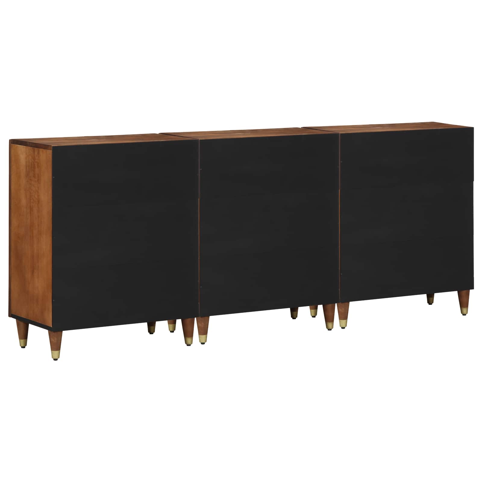 Badezimmerschrank-Set Mit Schubladen 3 Pcs Und Gold