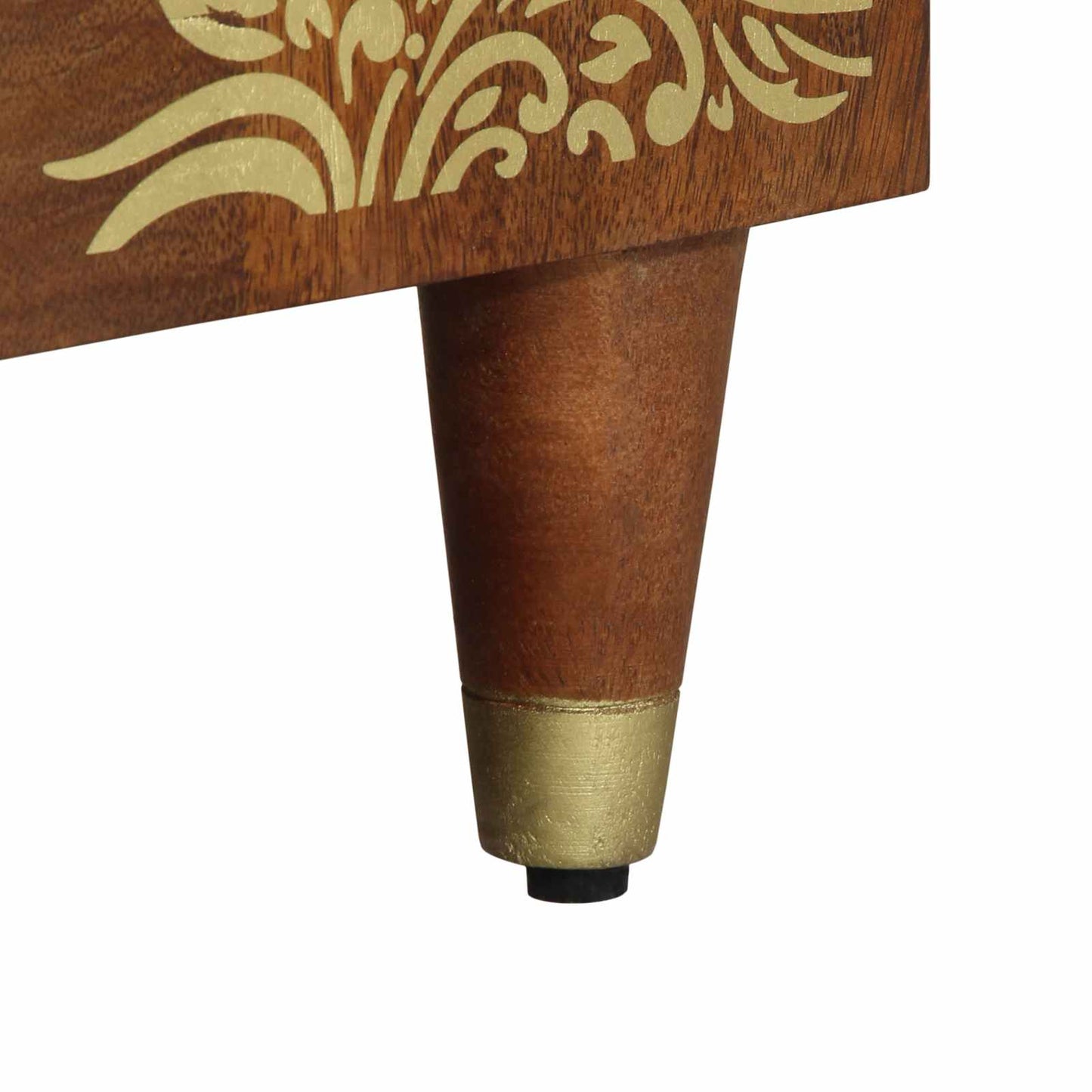 Badezimmerschrank-Set Mit Tür 4 Pcs Honigbraun Massivholz Mango