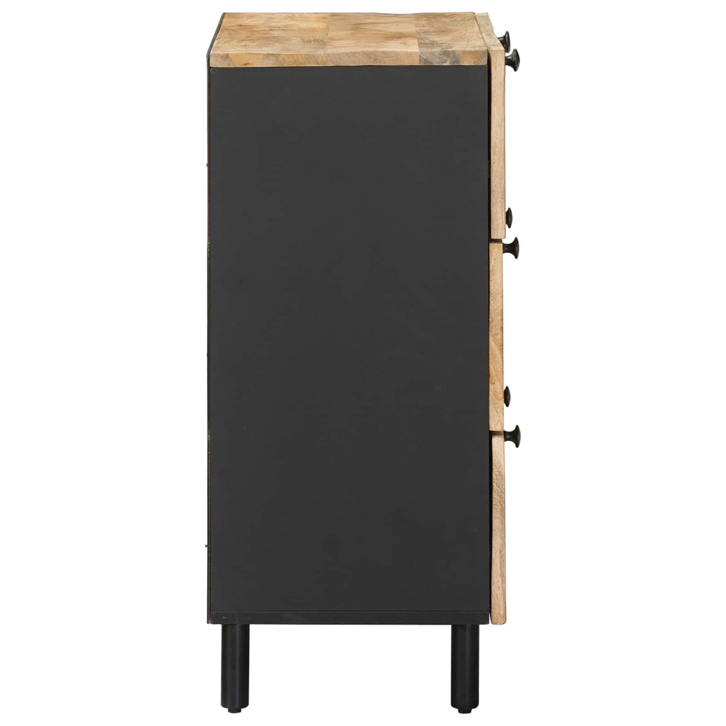 Stauraumschränke 2 Stk. 120 X 33 X 75 Cm Massivholz Mango