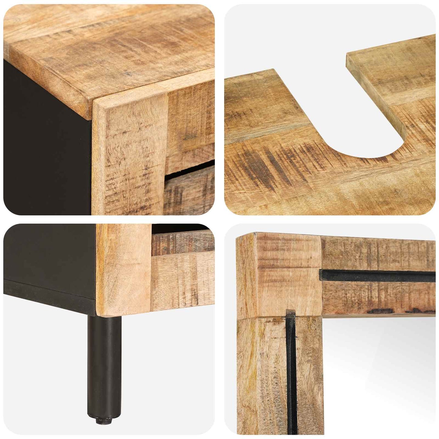 Badezimmerschrank-Set 2 Stk. Natur 62 X 33 X 58 Cm