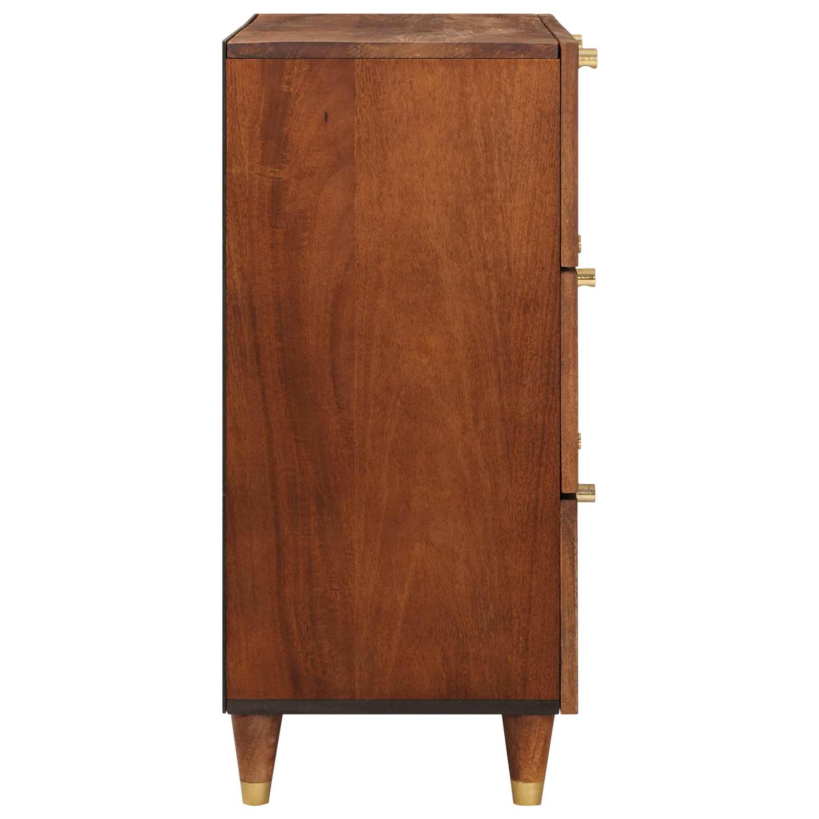 Sideboard Set 2 Pcs Braun 60 X 33,5 X 75 Cm Massivholz Mango