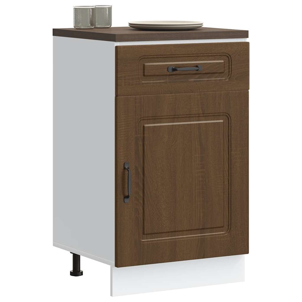 Geschirrspülerblende Kalmar Braun Eichen-Optik 60X1,5X57 Cm
