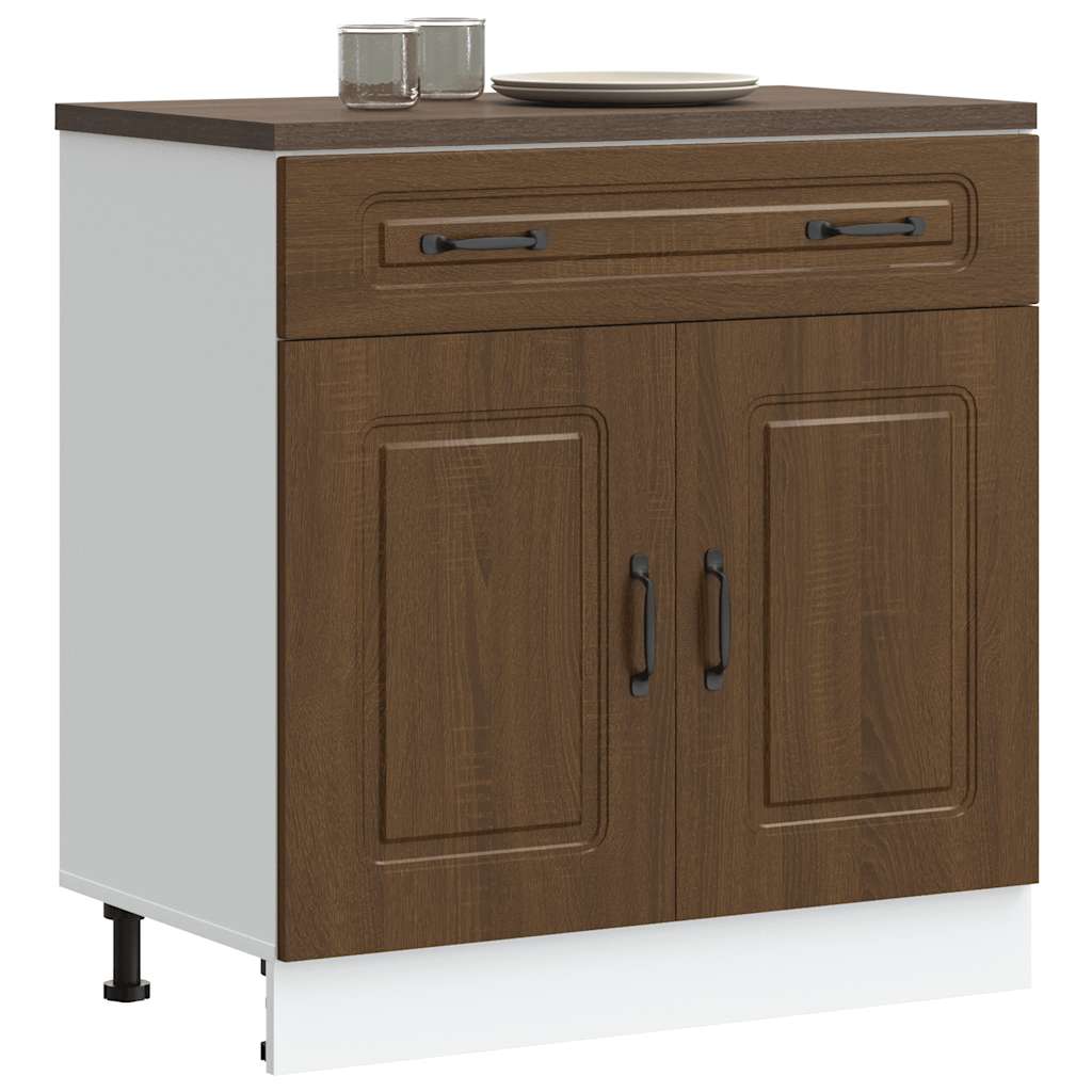 Geschirrspülerblende Kalmar Braun Eichen-Optik 60X1,5X57 Cm