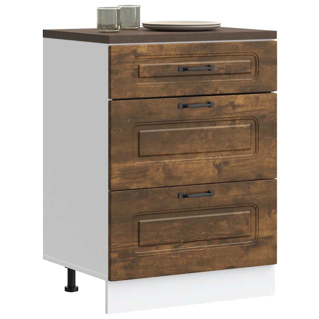 Geschirrspülerblende Kalmar Braun Eichen-Optik 60X1,5X57 Cm
