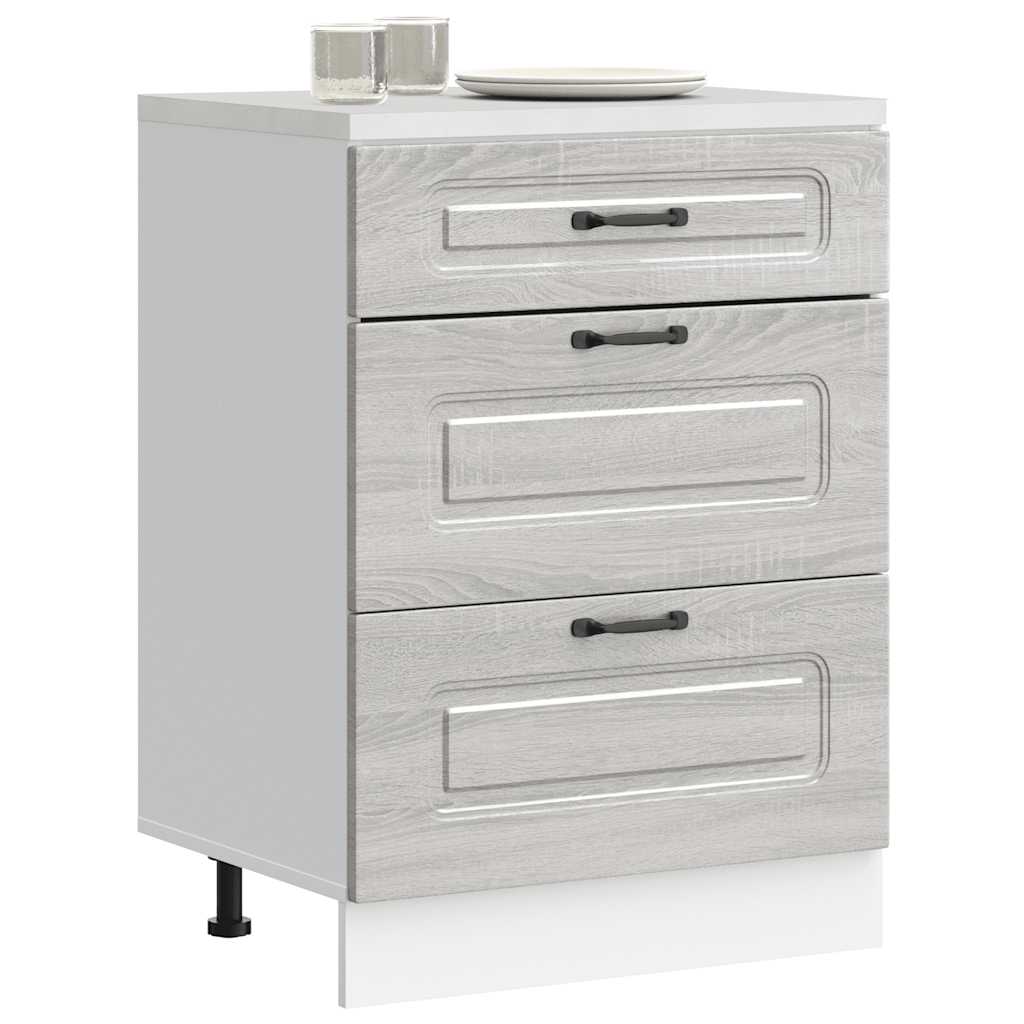 Geschirrspülerblende Kalmar Braun Eichen-Optik 60X1,5X57 Cm