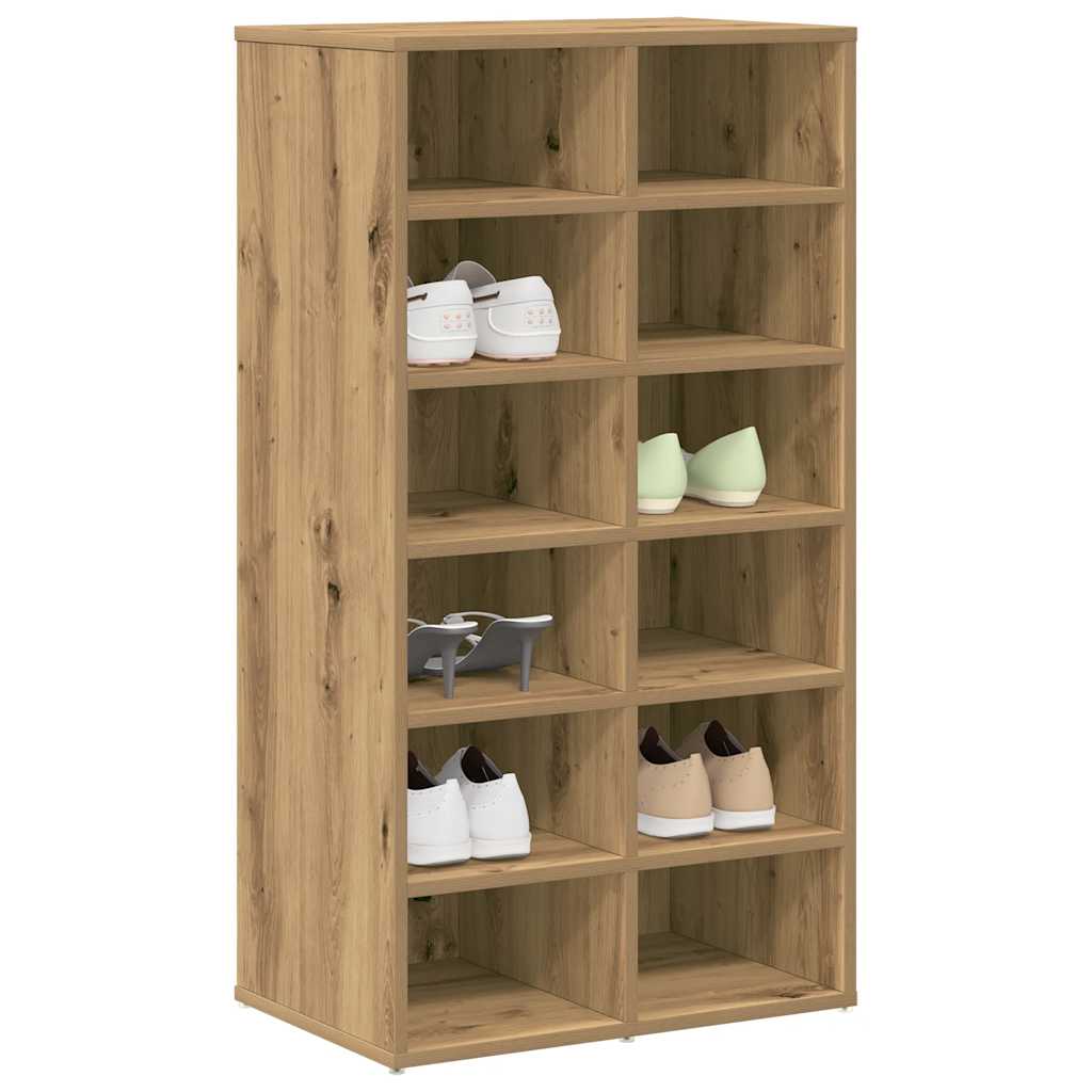 Schuhregal 54X34X100,5 Cm Holzwerkstoff Artisan-Eiche