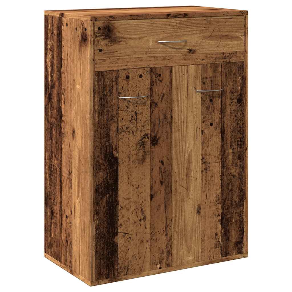 Schuhschrank -Optik 60X35X84 Cm Holzwerkstoff Altholz