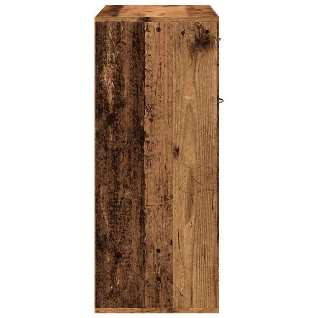 Schuhschrank -Optik 60X35X84 Cm Holzwerkstoff Altholz