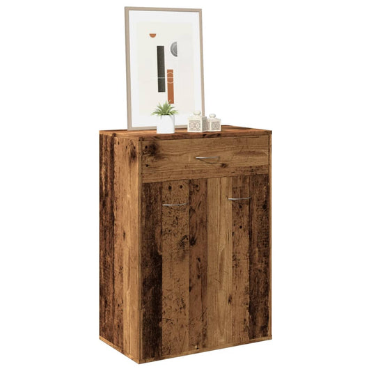 Schuhschrank -Optik 60X35X84 Cm Holzwerkstoff Altholz