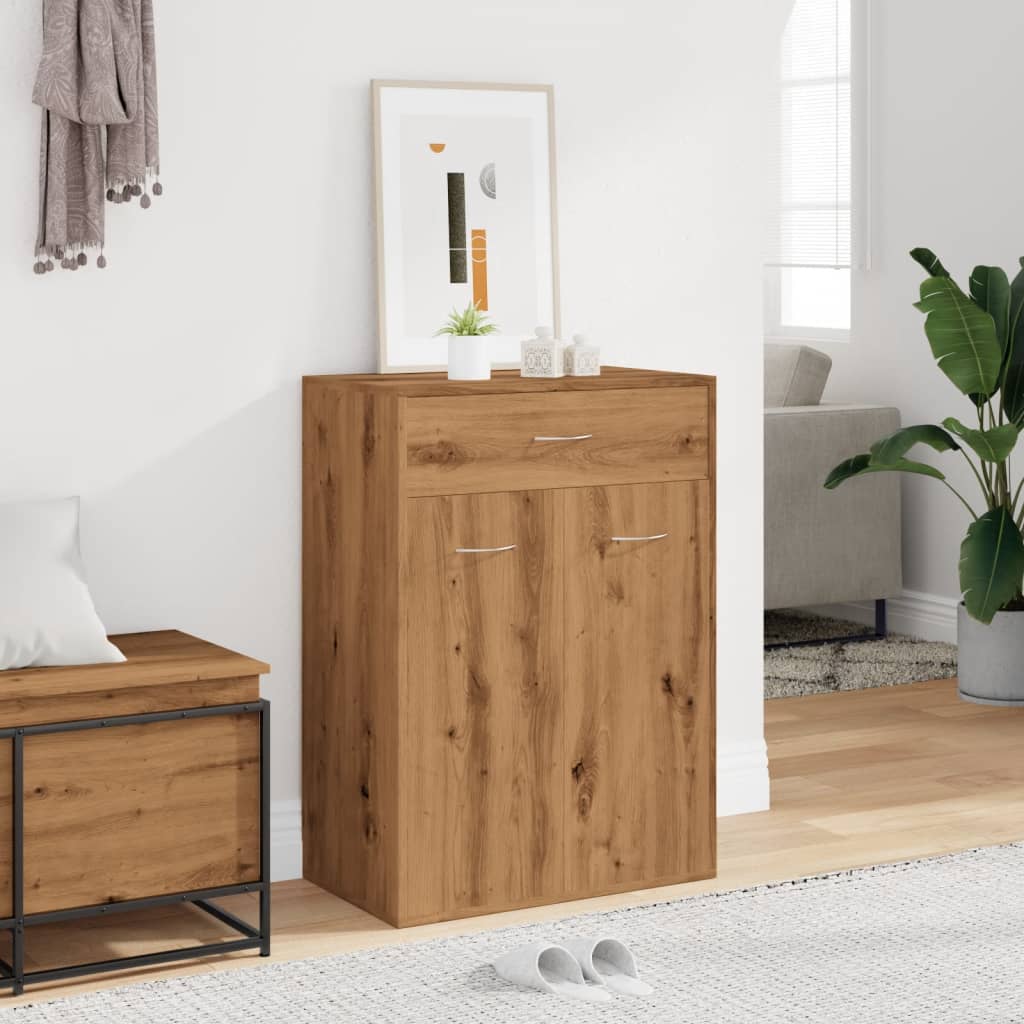 Schuhschrank 60X35X84 Cm Holzwerkstoff Artisan-Eiche