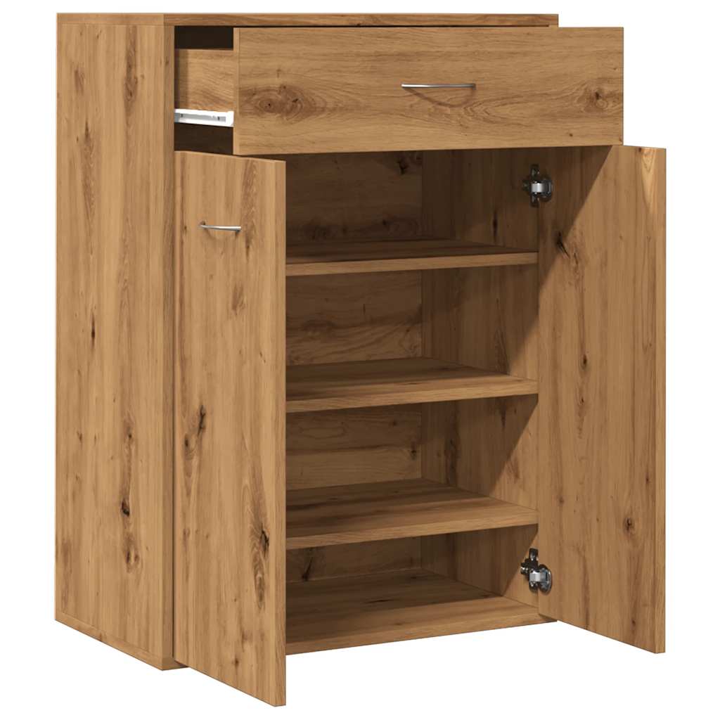 Schuhschrank 60X35X84 Cm Holzwerkstoff Artisan-Eiche